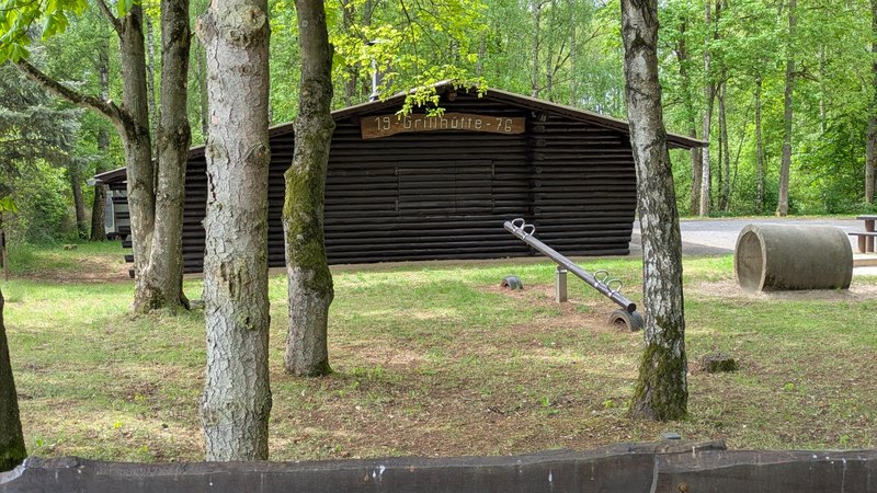Seilbahn auf dem Außengelände der Grillhütte Gute Hoffnung Münster